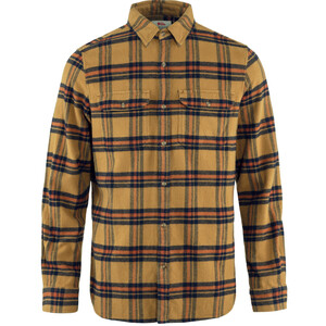 Fjällräven Övik Heavy Flannel Shirt M, 232-215 Buckwheat Brown-Autumn Leaf, L